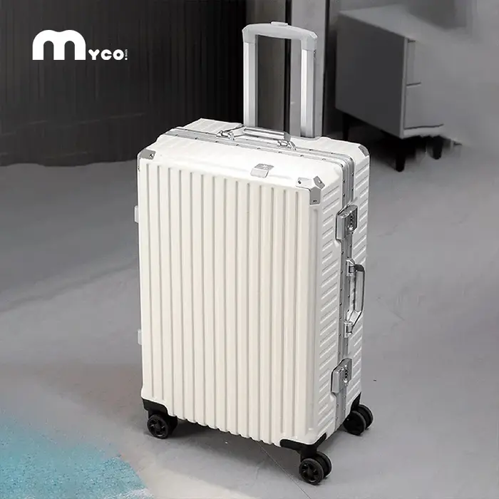 Valise à roulettes 20 24 26 28 pouces avec cadre en aluminium