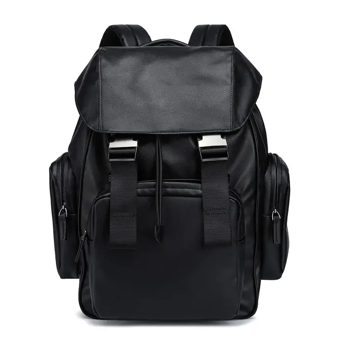 Sac à dos rétro de luxe pour hommes, sac à dos à rabat à fermoir, grande capacité, sacs pour ordinat