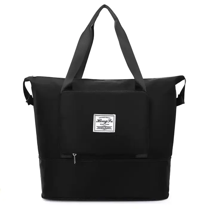 Sac fourre-tout de voyage en tissu Oxford, sac à bagages pliable et étanche de grande capacité avec 
