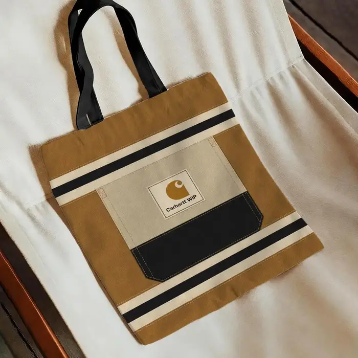 Sacs de rangement WIP Brand-Carhartt WIPS, sacs de rangement pliables en toile, sac fourre-tout réut