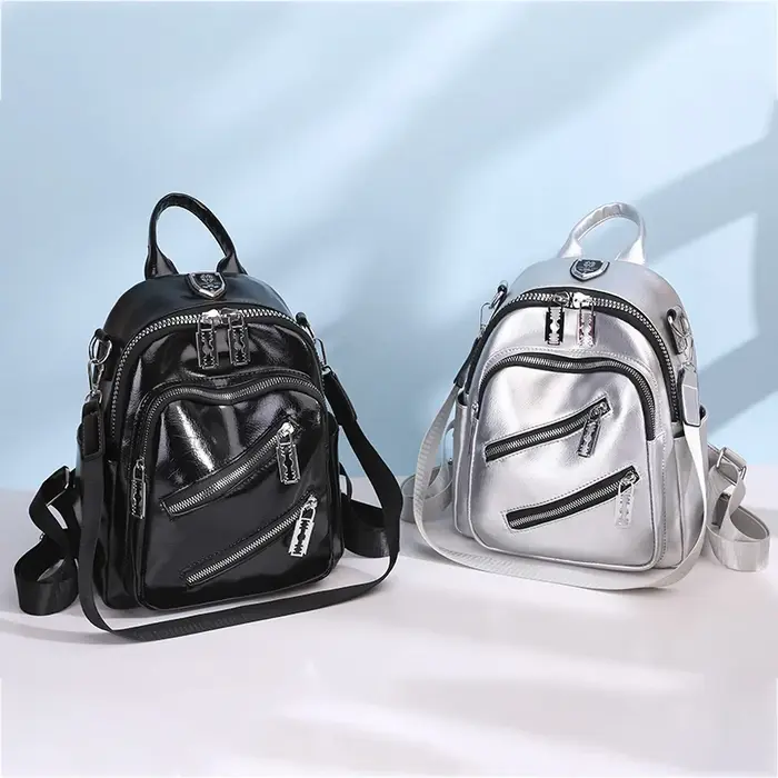 Sac à dos de voyage en cuir PU pour femmes