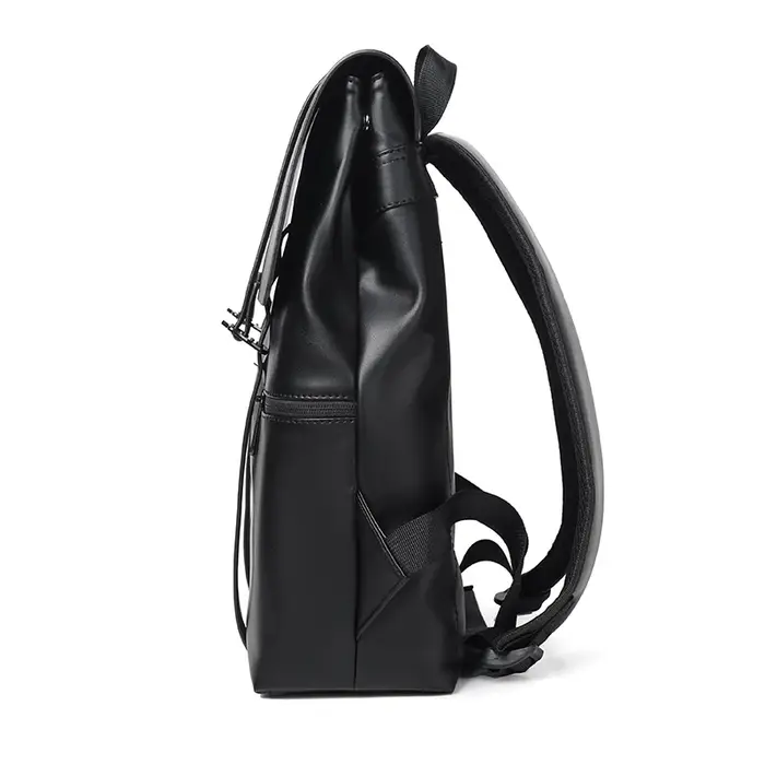 Sac à dos en cuir noir pour hommes