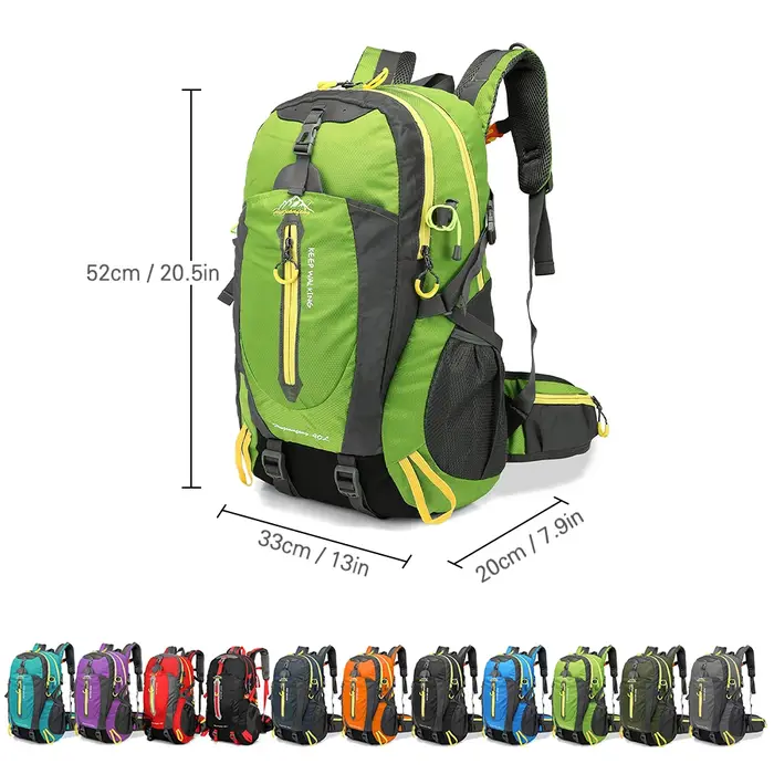 Sac à dos de voyage résistant à l'eau 40L
