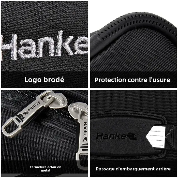 Hanke hommes bagages de voyage d'affaires femmes valise à main roues Spinner sac roulant 16 18 pouces