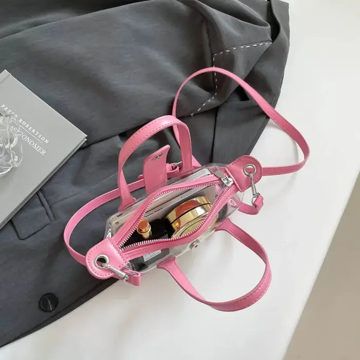 Sac à gelée d'été pour femmes, sac à bandoulière Transparent en PVC de haute qualité, sac à main Transparent étanche, sac Hobo à la mode pour dames, 2025