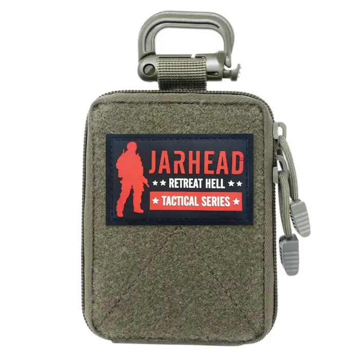 Pochette tactique mini utilitaire EDC, sac d'accessoires Molle avec zone auto-agrippante pour la cha
