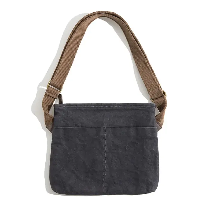 Maden-Sac en toile imperméable pour homme, vêtements de travail rétro, sac Oblique initié unique, sa