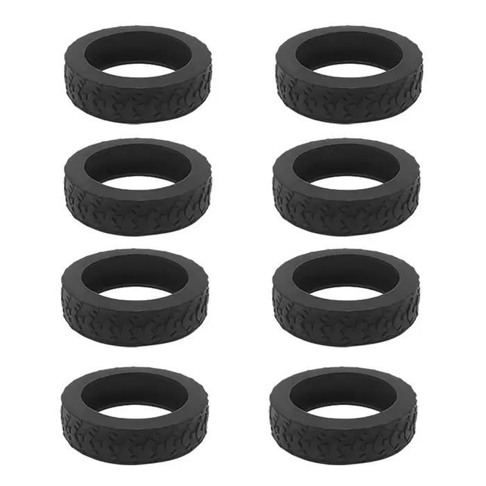 Roues universelles pour valises, 8 pièces, roulettes en Silicone résistantes à l'usure, pour valises