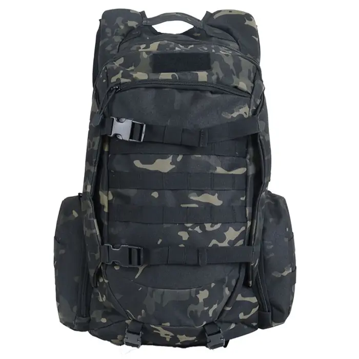 Sac à dos de randonnée et de camping extérieur 45L grande capacité, sac à dos tactique camouflage pl