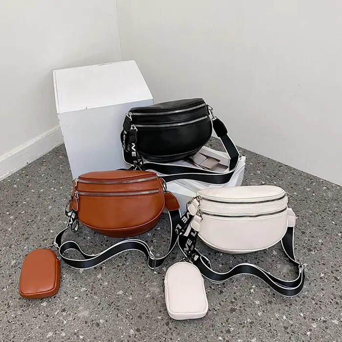Sac à bandoulière multi-poches pour femmes