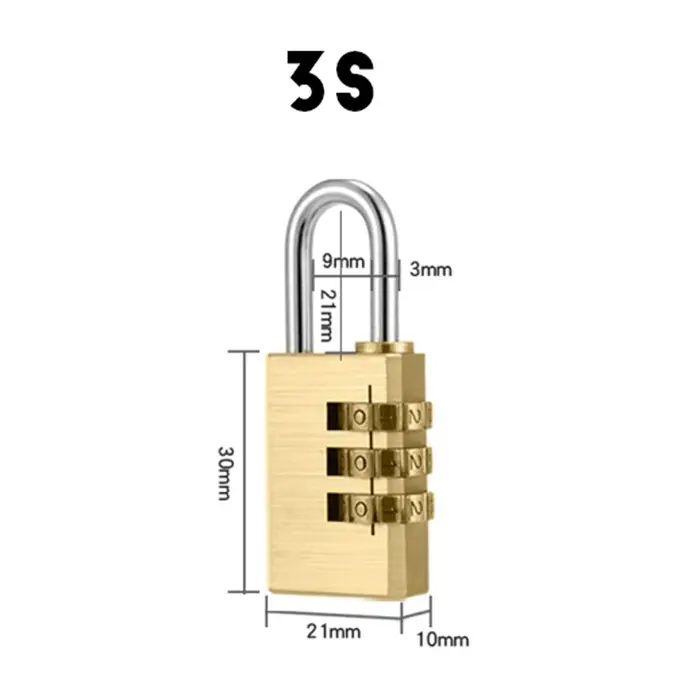 4 chiffres mot de passe serrure combinaison valise bagages métal Code mot de passe serrures cadenas