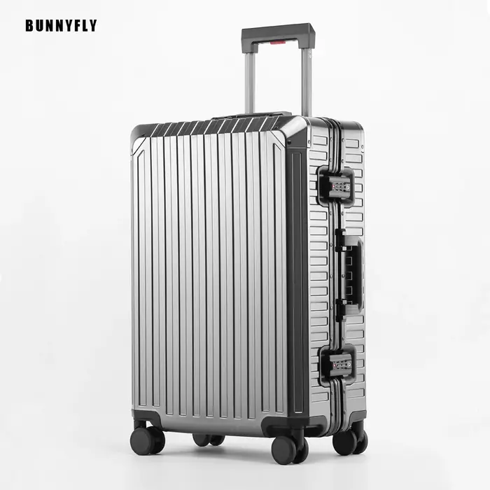 Nouveau Style tout en aluminium 20 "24" 28 "pouces valise de voyage continuer
