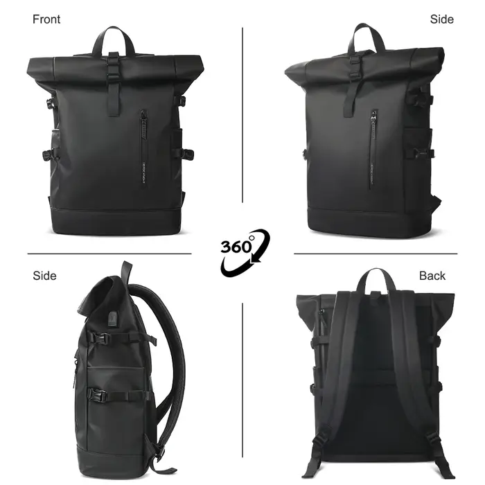 HK sac à dos de voyage extensible hommes grande capacité étanche 15.6 "sac pour ordinateur portable sac à dos de randonnée sac à dos de cyclisme avec Port USB