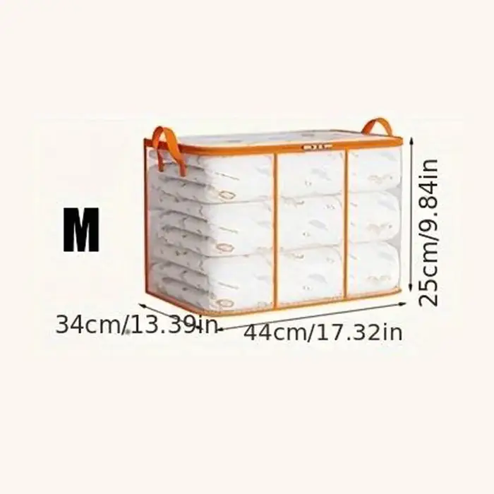 Sac de rangement Transparent pour vêtements, sac de rangement pour couverture en plastique, sac de r