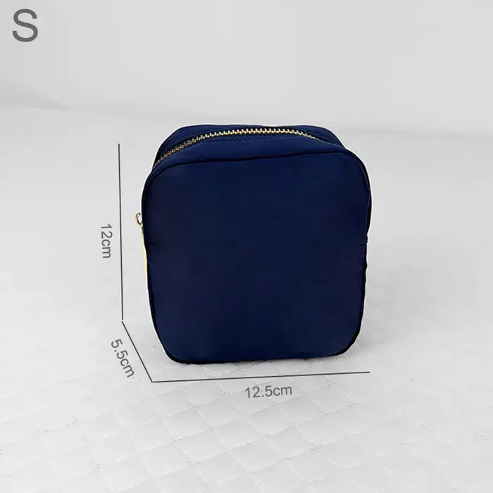 Sac à dos de maquillage académique bleu marine, sac à dos en Nylon étanche, sac de voyage en plein a