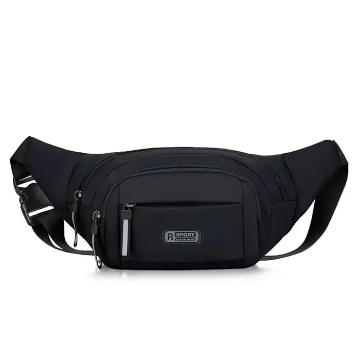 Sac de taille grande capacité pour hommes, sac de poitrine antivol en Nylon décontracté, voyage en p