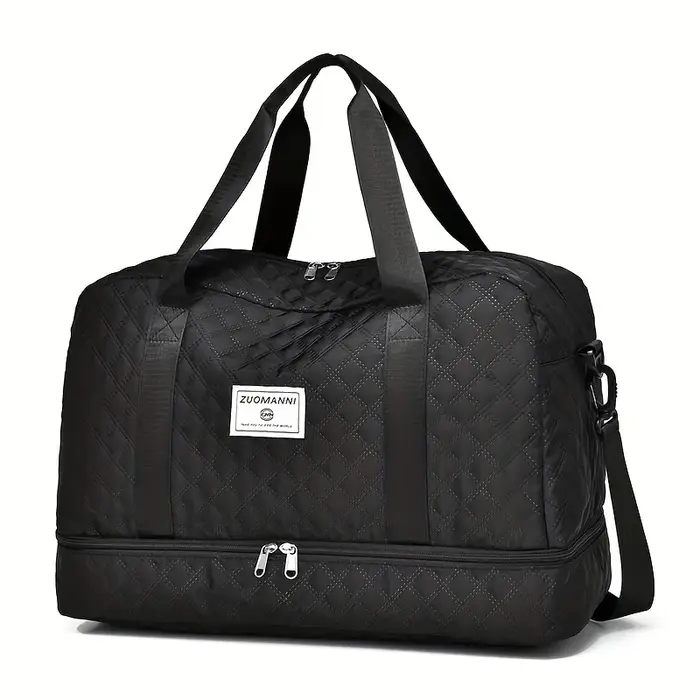 Sac à bagages de voyage décontracté en nylon, rangement de sport et de fitness de grande capacité, s