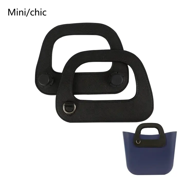 Tanqu-Poignée en cuir oblong pour sac à main