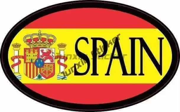 Autocollants de voyage imperméables en PVC, Espagne, Séville, Ibiza, Madrid, Barcelone, bouclier de 