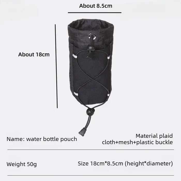 Sac de Rangement Multifonctionnel à Suspendre pour Bouteille d'Eau, Support Externe pour Sac à Dos d