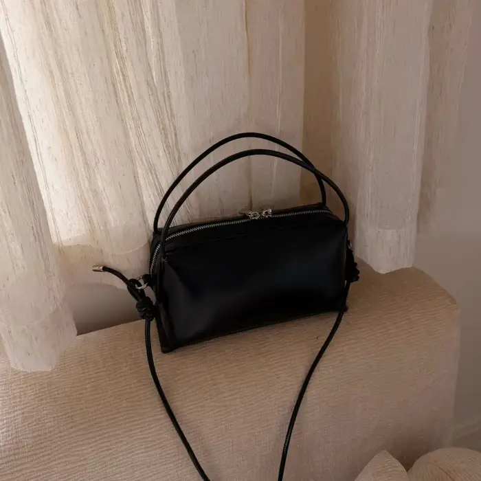 FIRMRANCH 2026 Nouvelle Collection Automne – Sac Carré Polyvalent en Cuir de Vachette Pleine Fleur d