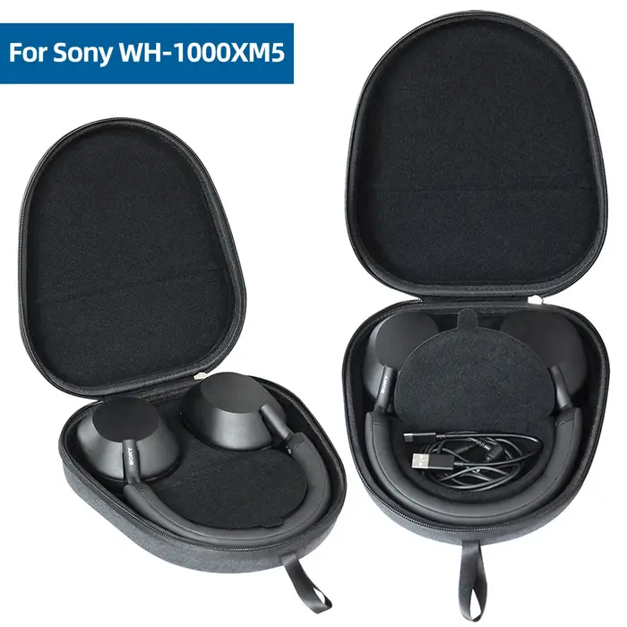Étui de transport rigide antichoc, boîte de rangement Portable, sac EVA anti-rayures, étui de protection de voyage pour écouteurs Sony WH-1000XM5/XM4