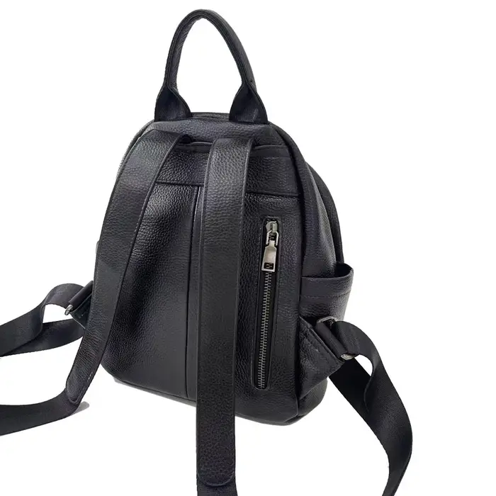 Sac à dos en cuir de vache véritable antivol pour femme