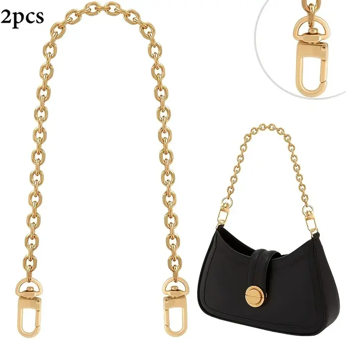 Chaîne plate pour sac bandoulière et sac sous le bras, chaîne de remplacement pour sacs femme, chaîn