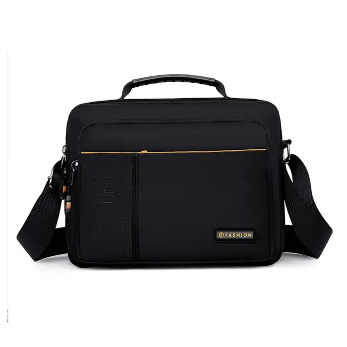 Sac messager imperméable de grande capacité pour homme – Sac bandoulière en nylon durable avec plusi