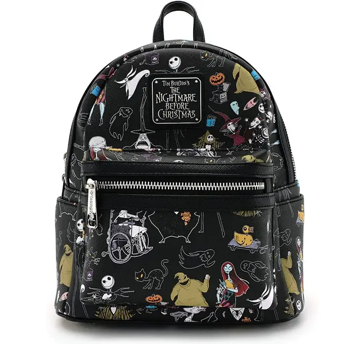 Sac à bandoulière à double sangle pour femme, motif Jack Skellington sans tête, inspiré du film Nigh