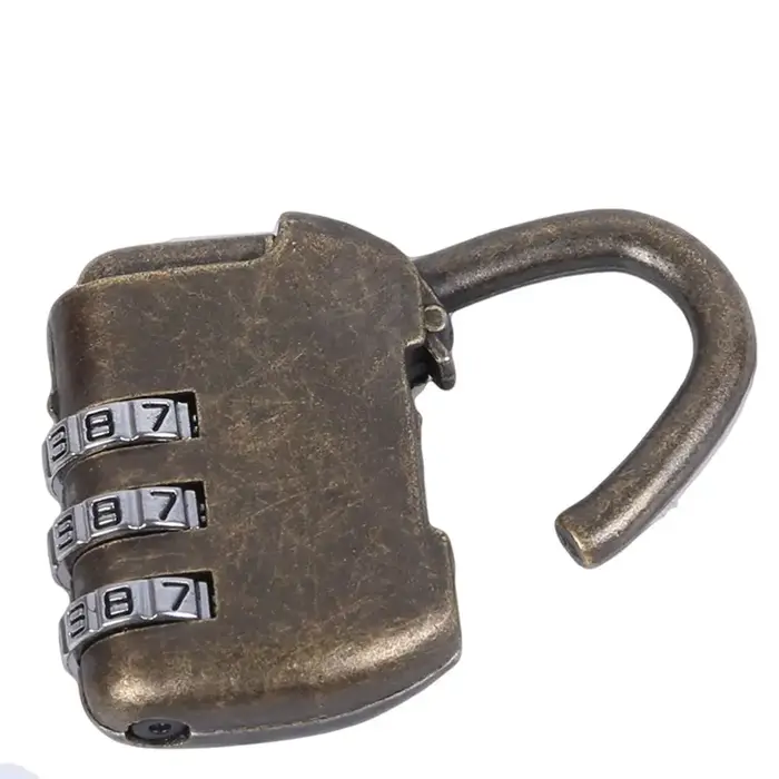 Cadenas à combinaison réinitialisable vintage pour valise