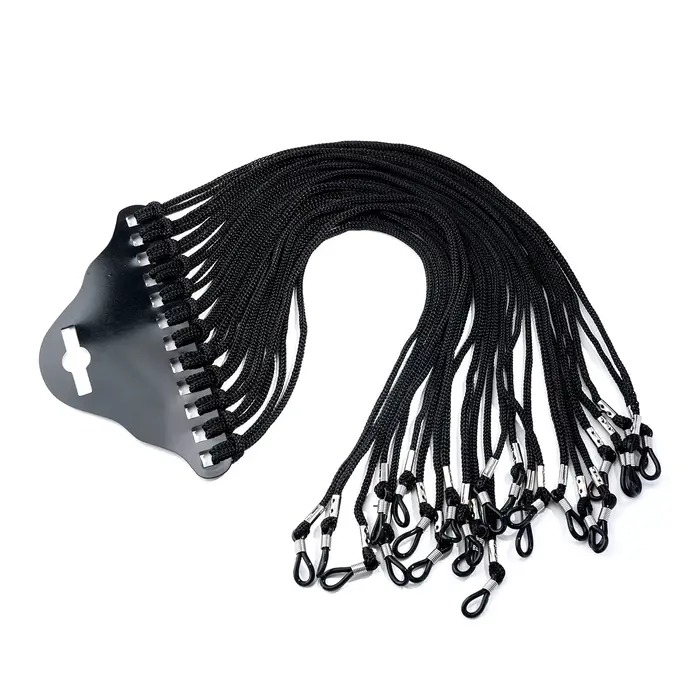 12 pièces/lot multicolore noir Nylon lunettes chaîne porte-cordon lunettes de soleil pour lunettes l