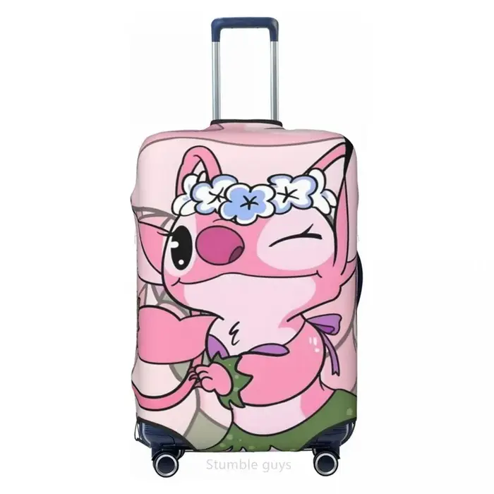 Housse de valise à haute élasticité, motif à points en S, convient aux bagages de 18 à 32 pouces, du