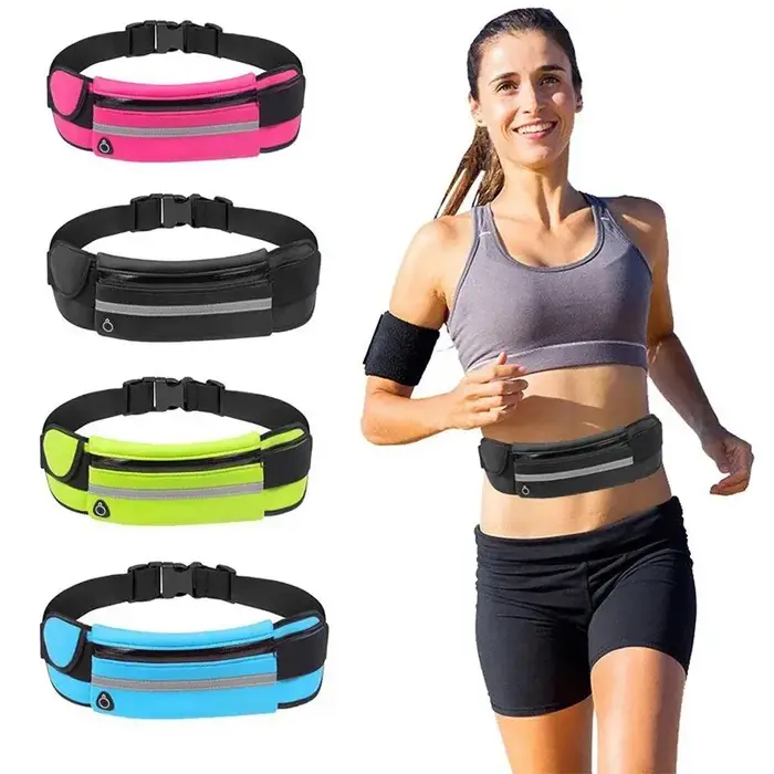 1 pièces coloré imperméable néoprène Fanny Pack course homme taille sac