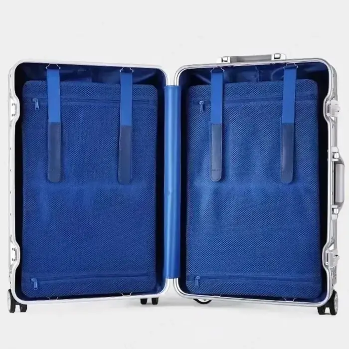 Valise de voyage en aluminium 20/22/24/26/28/30'' de haute qualité avec serrure TSA