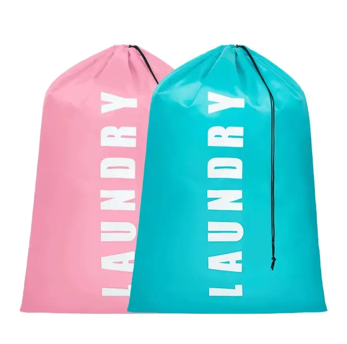 Lot de 2 sacs à linge XL, organisateur de vêtements sales lavable en machine, suffisamment grand pou