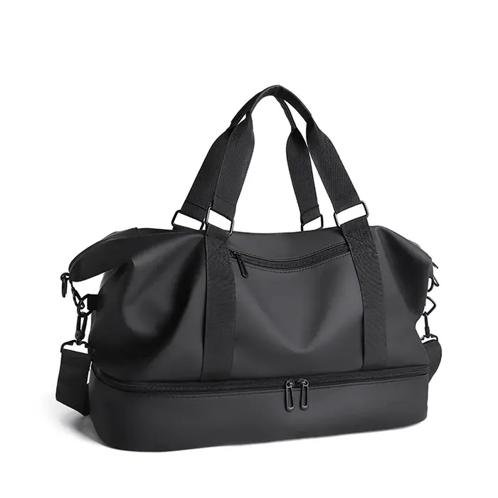 Sac de voyage imperméable noir/gris