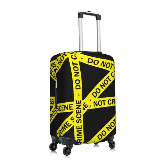 Housse de valise à motif de scène de crime