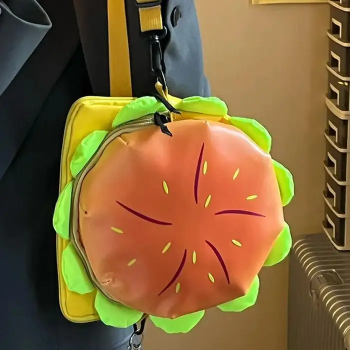 Sac à bandoulière Hamburger de dessin animé