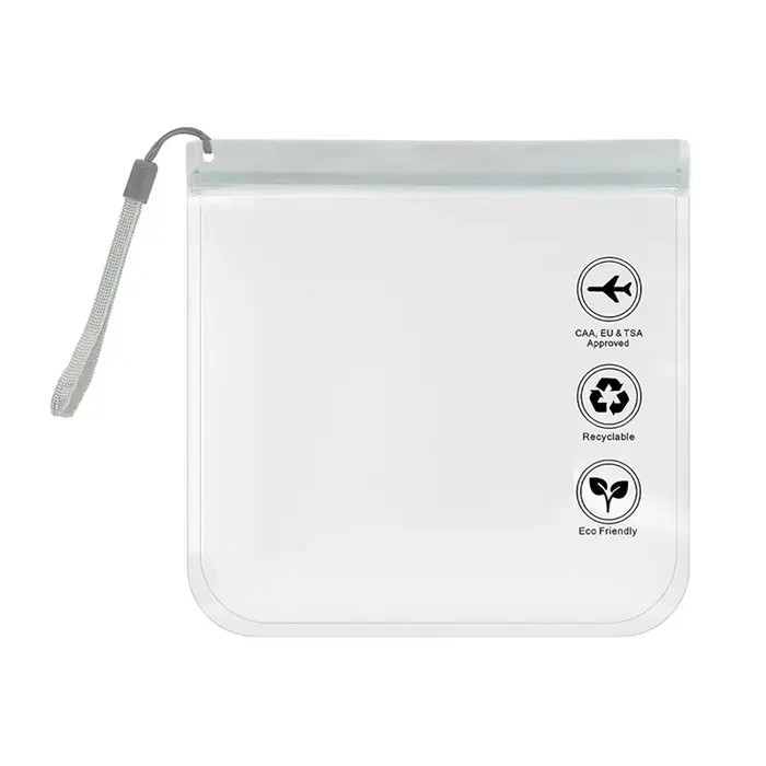 '1X 20cm bagages Transparent voyage utilisation étanche vol maquillage sac étanche pour les femmes r