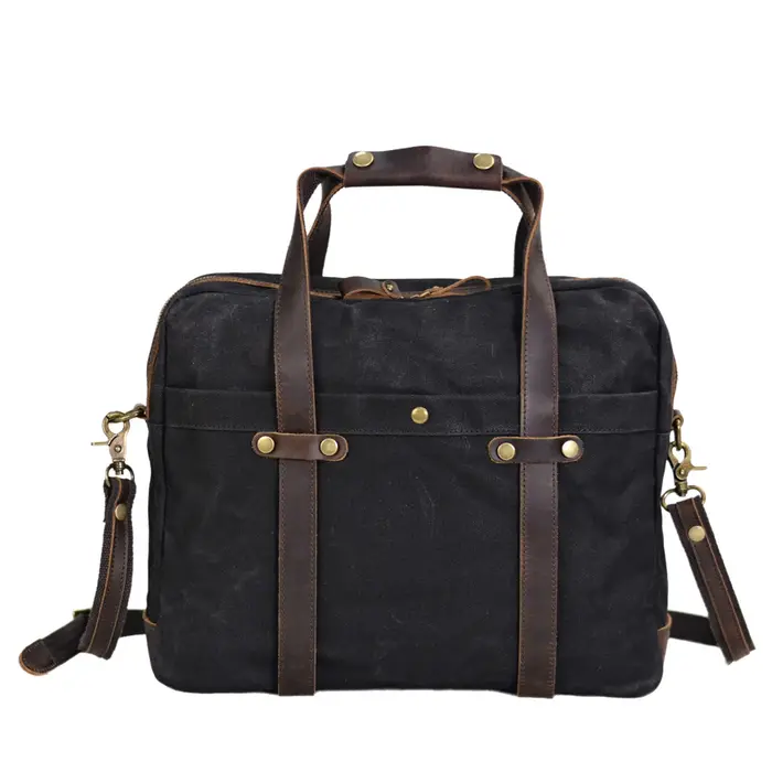 Sac fourre-tout en toile imperméable pour hommes, sac à bandoulière vintage, mallette de voyage d'af