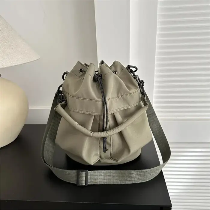 Sac seau minimaliste Oxford grande capacité avec fermeture à cordon