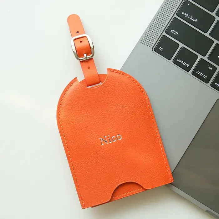 Sac de voyage avec nom imprimé à chaud, étiquettes de sac à dos de qualité supérieure, accessoires d