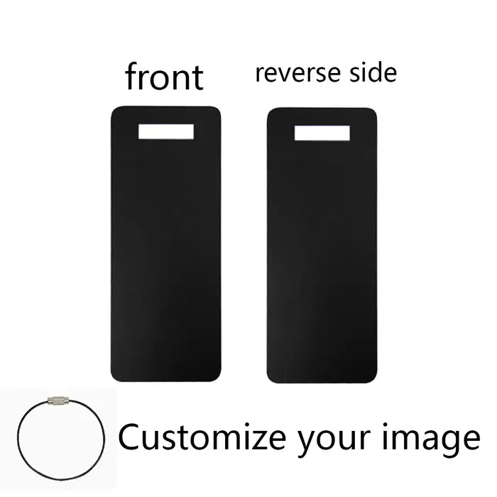 Étiquettes de bagages personnalisées en alliage double face avec photo, pour voyages et déplacements