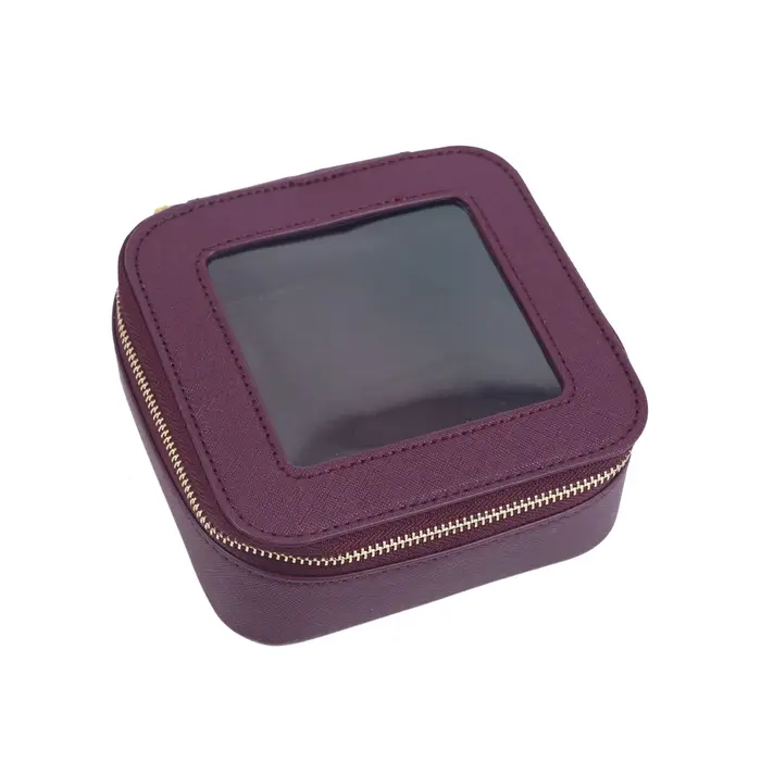 Trousse de toilette de voyage en cuir Saffiano pour femmes, nom personnalisé gratuit, organisateur d