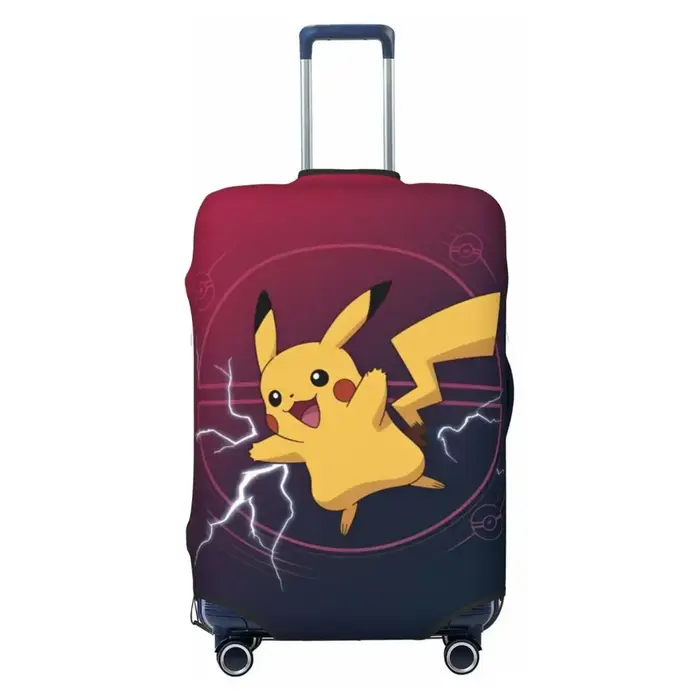 Housse de valise élastique durable avec imprimé P-Pikachizer pour bagages de 18 à 32 pouces