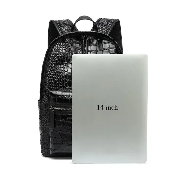 Sac à dos de mode hommes de luxe Alligator sacs à dos en cuir PU