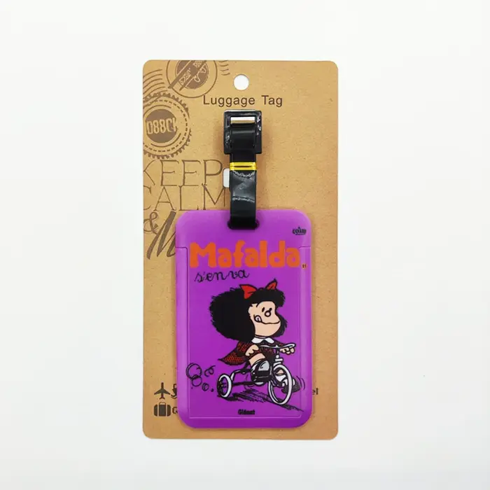 Étiquette de bagage Mafalda pour filles mignonnes, étiquette de bagage de voyage pour femmes, porte-