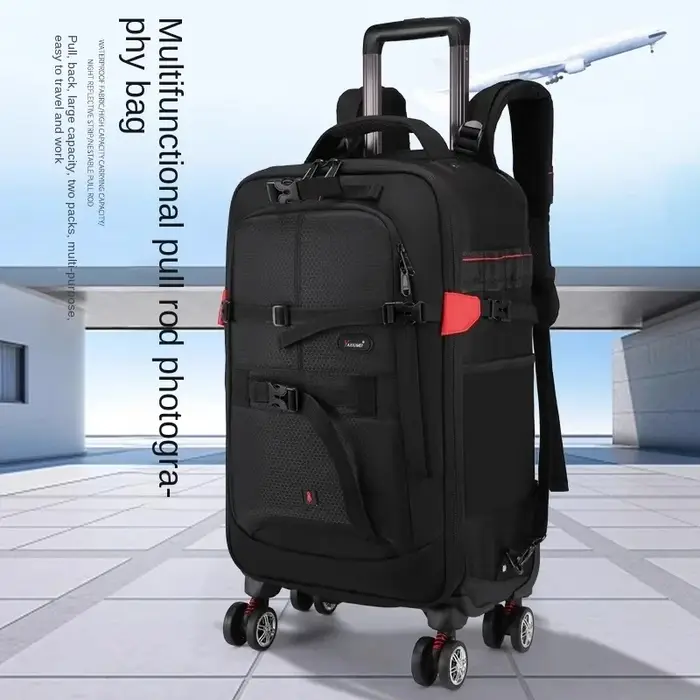 Sac pour appareil photo multifonction valise sac à dos appareil photo numérique boîtier de chariot appareil photo professionnel sacs de voyage chariot bagages sacs à dos