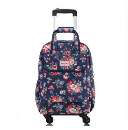 Bagage à main pour femmes, sac à roulettes Oxford, sac à dos roulant, sac à roulettes de voyage, sac à bagages de voyage, sacs à dos à roulettes